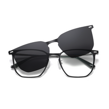 Load image into Gallery viewer, CL021 Polarized Green Square Clip On Glasses
