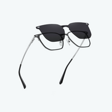 Load image into Gallery viewer, CL021 Polarized Green Square Clip On Glasses
