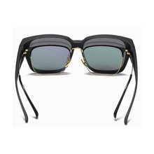 Load image into Gallery viewer, N135 Black Fit Over Square Sunglasses