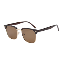 Load image into Gallery viewer, N141 Polarized Brown Clubmaster Sunglasses