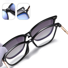 Load image into Gallery viewer, CL018 Polarized Brown Square Clip On Glasses

