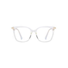 Load image into Gallery viewer, CL004 Clear / Gradient Brown Clip On Glasses

