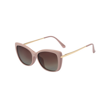 Load image into Gallery viewer, CL007 Nude Pink / Gradient Brown Clip On Glasses
