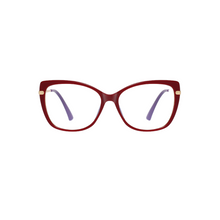 Load image into Gallery viewer, CL008 Red / Red Grey Clip On Glasses
