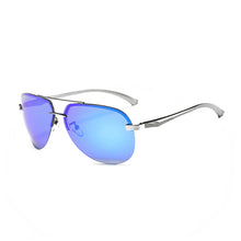Load image into Gallery viewer, M001 Blue Polarized Aviator Sunglasses