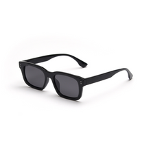 Load image into Gallery viewer, N123 Black Rectangular Sunglasses