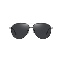 Load image into Gallery viewer, N090 Polarized Black Aviator Sunglasses
