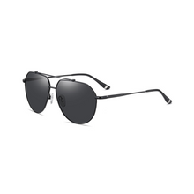 Load image into Gallery viewer, N090 Polarized Black Aviator Sunglasses
