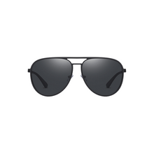 Load image into Gallery viewer, N095 Polarized Black Aviator Sunglasses

