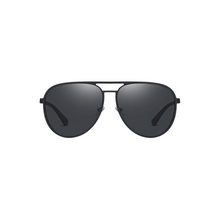 Load image into Gallery viewer, N095 Polarized Black Aviator Sunglasses