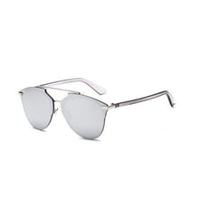 Load image into Gallery viewer, C041 Silver Cat Eye Sunglasses
