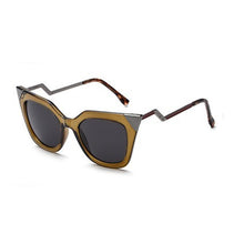 Load image into Gallery viewer, C009 Brown Classic Cat Eye Sunglasses
