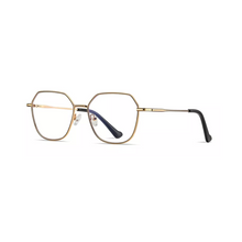 Load image into Gallery viewer, Z072 Black/Gold Anti Blue Light Glasses