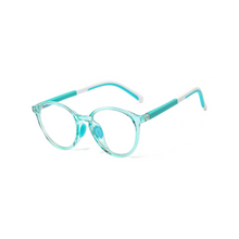 Load image into Gallery viewer, BK011 Green Anti Blue Light Kids Glasses