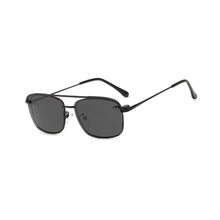 Load image into Gallery viewer, N049 Black Clip On Rectangular Glasses