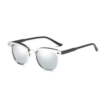 Load image into Gallery viewer, U023 Silver Clubmaster Sunglasses