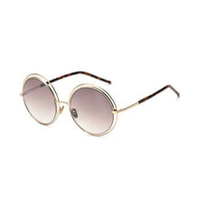 Load image into Gallery viewer, C018 Brown Round Sunglasses
